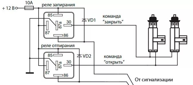 Подключение дверей к сигнализации схема подключения ЦЗ или бюджетная дверь, на чем экономит производитель? - Hyundai Solaris, 1,4 л,