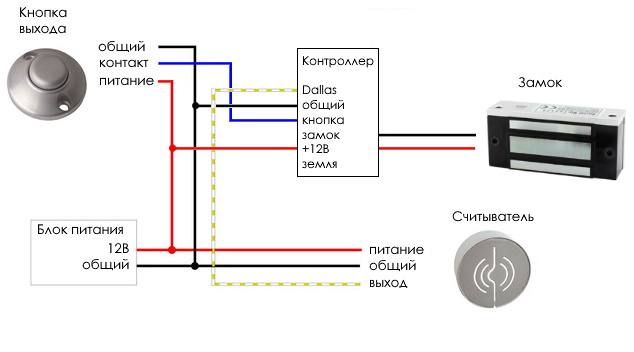 Подключение дверного замка Электромагнитный замок J-lock JL-60 купить в Москве, доставка по России -магазин