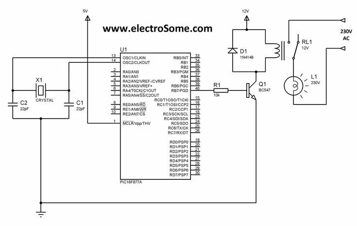 Подключение двигателей к микроконтроллеру New Contactor Wiring Diagram Ac Unit Diagram, Wire, Relay