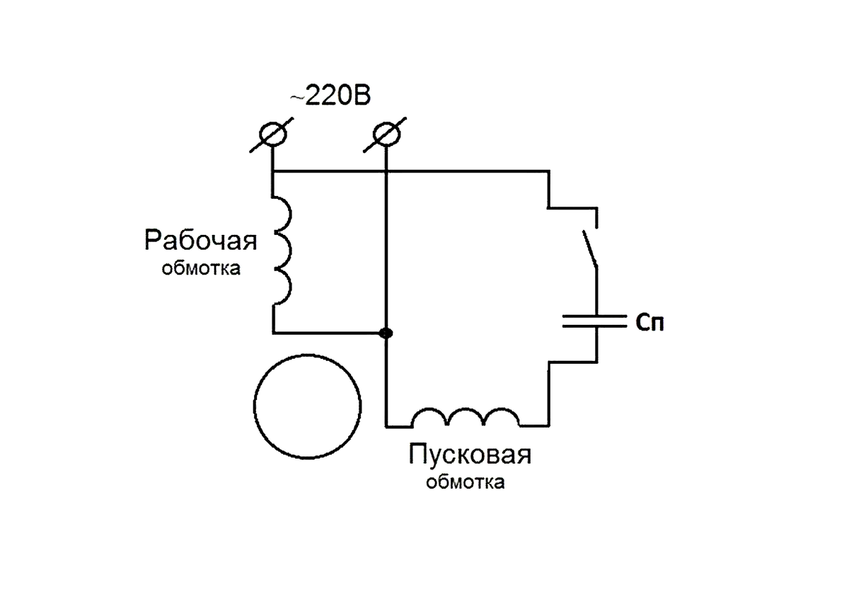 Подключение двигателя 220 с конденсатором Однофазные асинхронные электродвигатели Завод INSTART Дзен