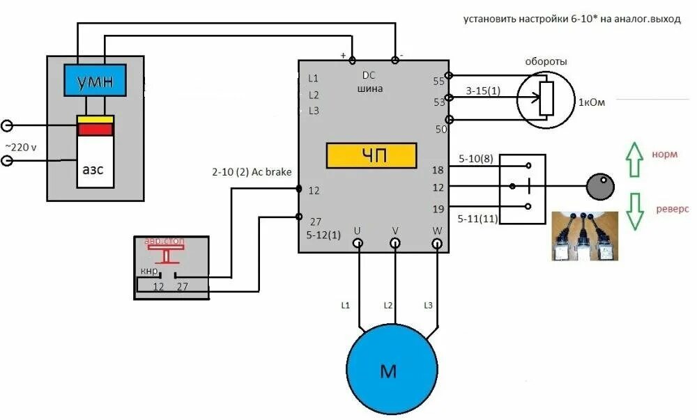 Купить Преобразователь частоты ESQ-A200-2S0022 2.2кВт 200-260В (для однофазного 