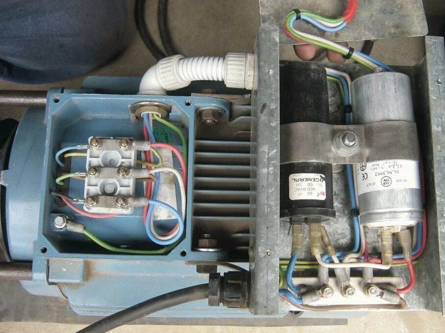 Подключение двигателя 220v Как подключить электродвигатель 380В на 220В