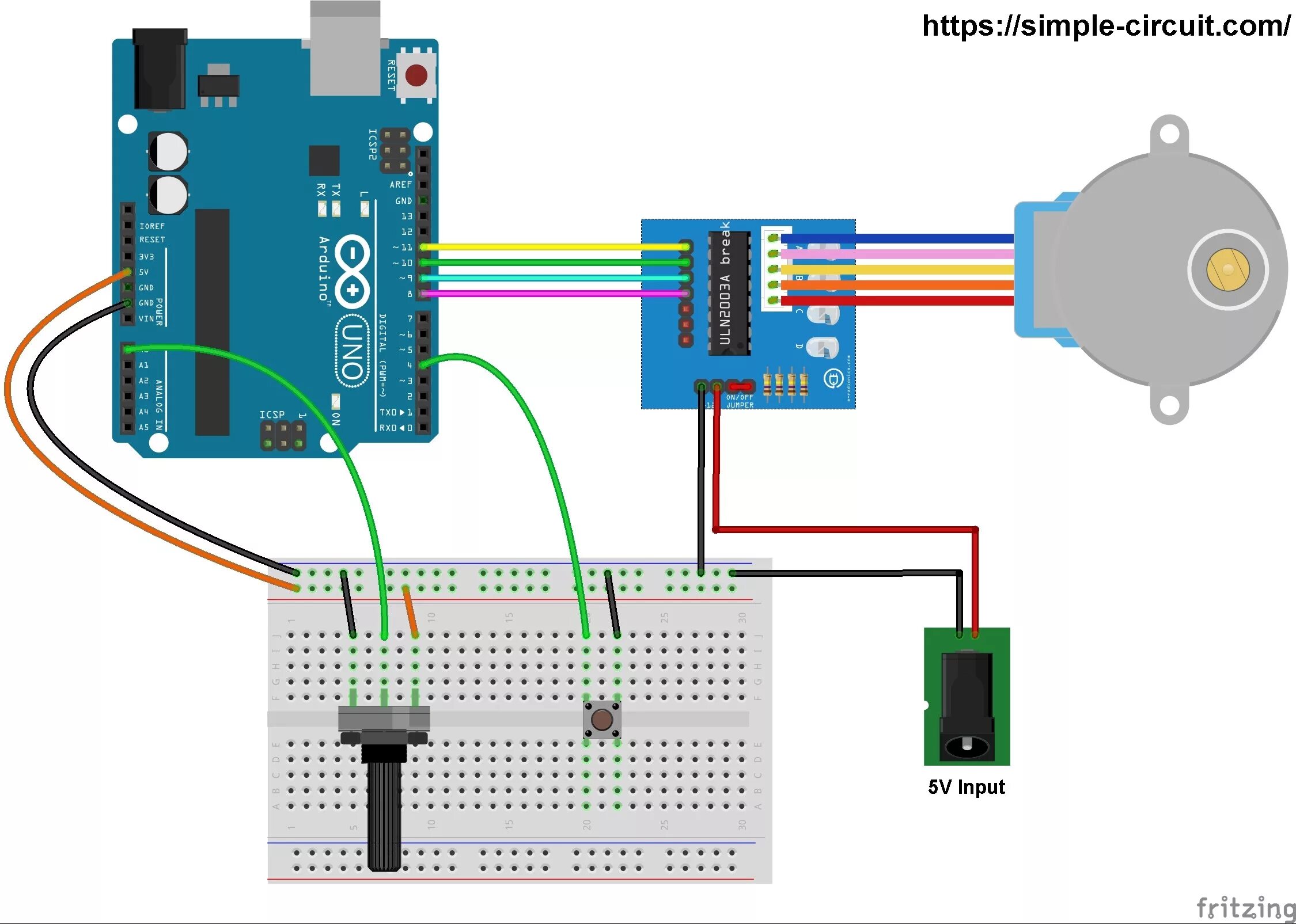 Подключение двигателя 28byj 48 к ардуино egyidejű egység Évi stepper motor circuit Gyártó bűvész Hűtlenség