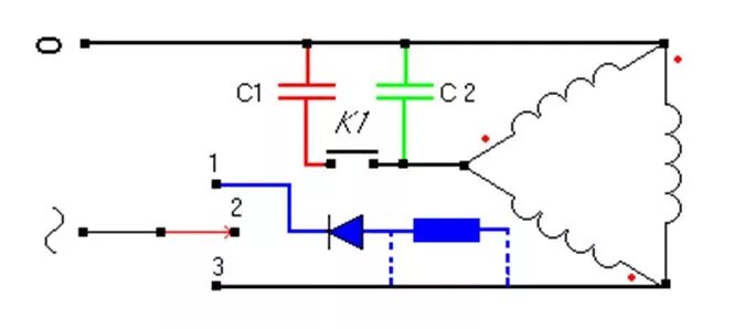 Подключение двигателя 3 220в Что важно знать о схемах подключения трехфазного электродвигателя на 220 вольт