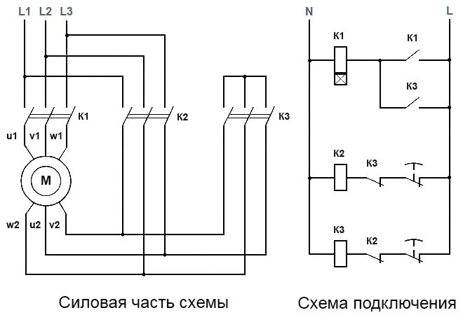 Подключение двигателя 380 660 звезда треугольник Подключение электродвигателя к сети 220В/380В/660В