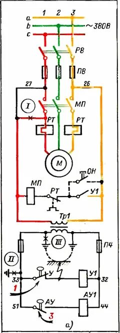 Подключение двигателя 660 вольт Анализ принципиальной схемы Как сделать проект небольшой электроустановки Оборуд