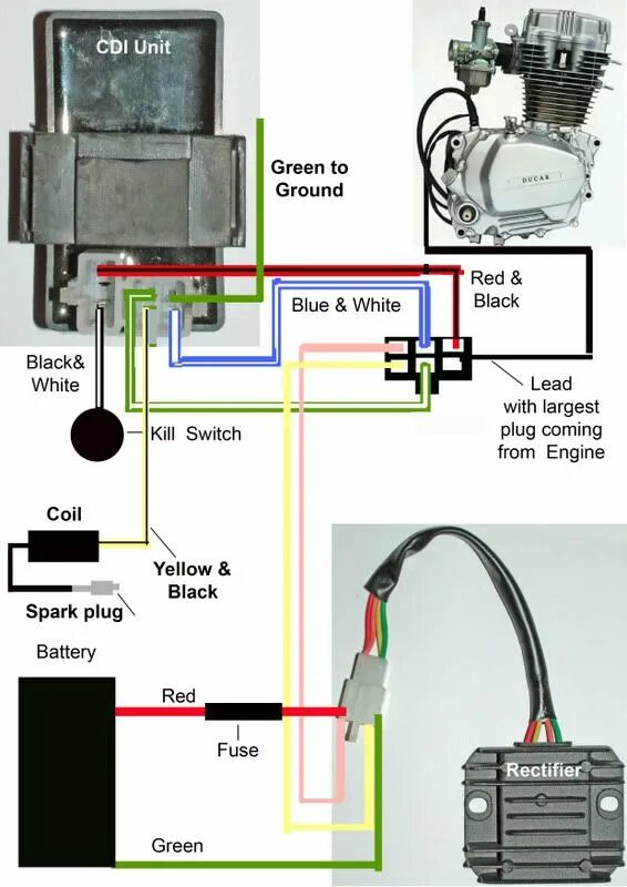 Подключение двигателя альфа Engine wiring help - DIY Go Kart Forum Motorcycle wiring, Diy go kart, Go kart