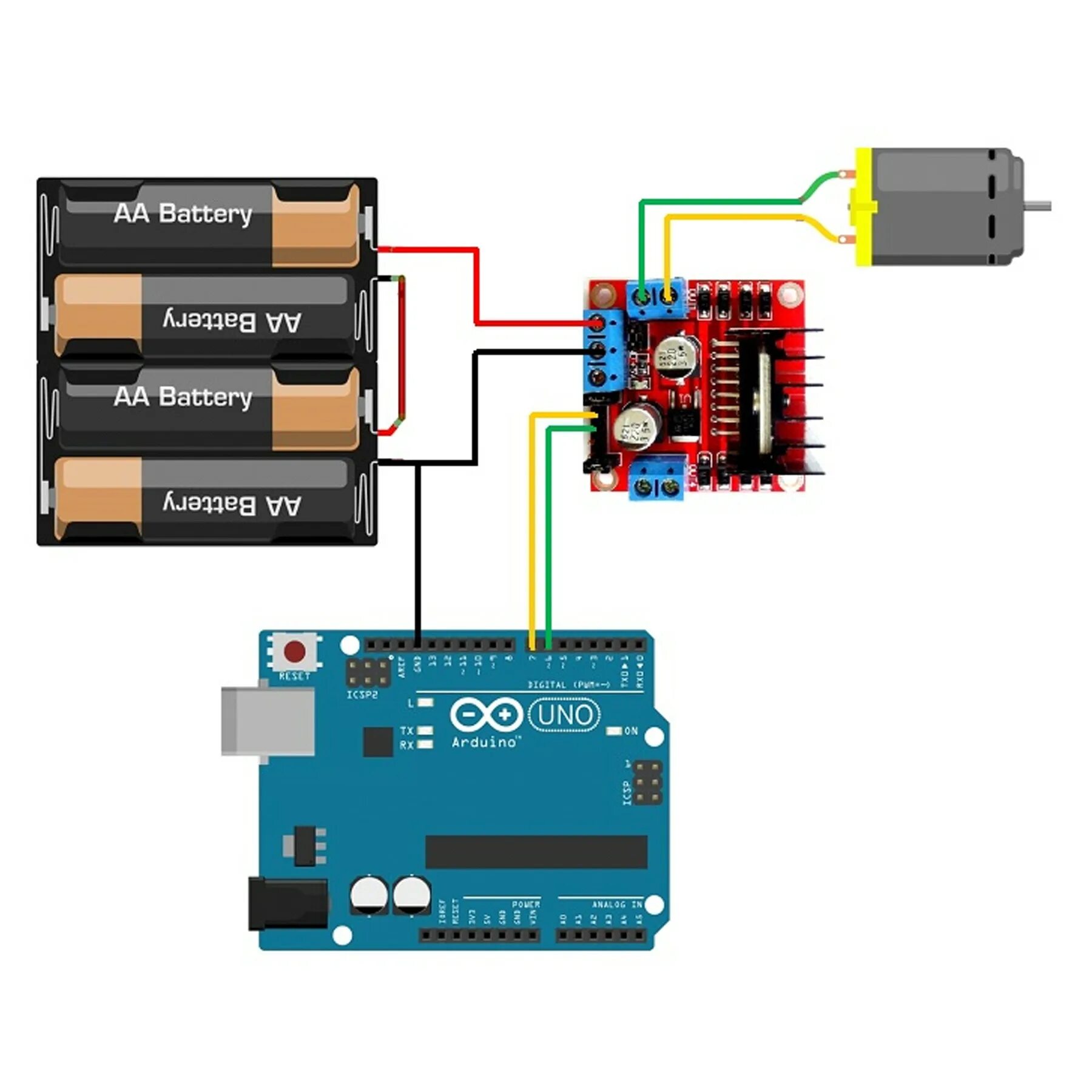 Подключение двигателя через ардуино Modulo L298 stepper control - motore passo passo DC L298N Arduino p.