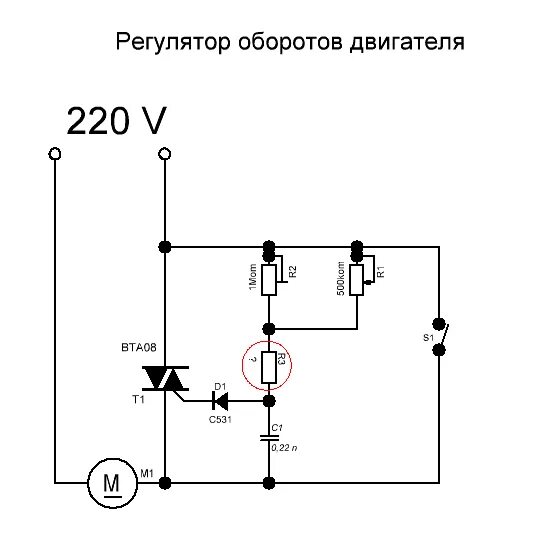 Подключение двигателя через регулятор оборотов Регулятор мощности электродвигателя - Страна советов! Общий раздел - Форум журна