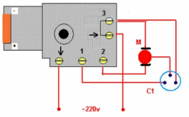 Подключение двигателя дрели без кнопки напрямую Какая схема подключения кнопки дрели?