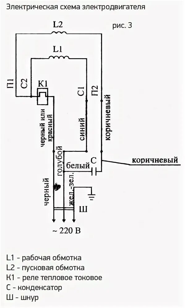 Подключение двигателя дренажного насоса Электрическая схема погружного насоса калибр