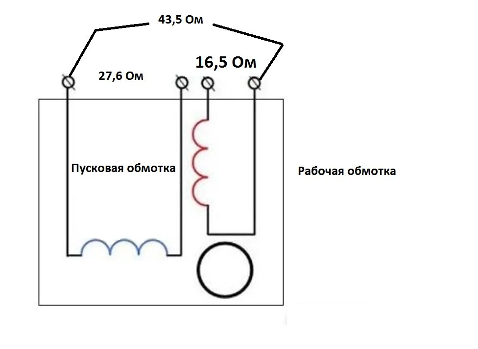 Подключение однофазных электродвигателей.