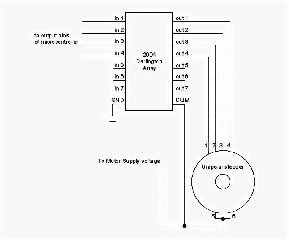 Подключение двигателя hdd Tom Igoe Stepper motor, Electronic circuit projects, Motor