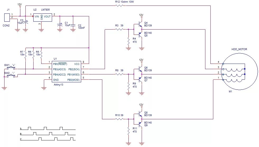 Подключение двигателя hdd HDD motor - Песочница (Q&A) - Форум по радиоэлектронике