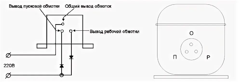 Подключение двигателя холодильника схема КАК ПРОВЕРИТЬ КОМПРЕССОР ХОЛОДИЛЬНИКА МУЛЬТИМЕТРОМ НА ИСПРАВНОСТЬ