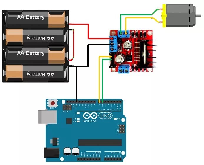 Simple 2-way Motor Control for the Arduino