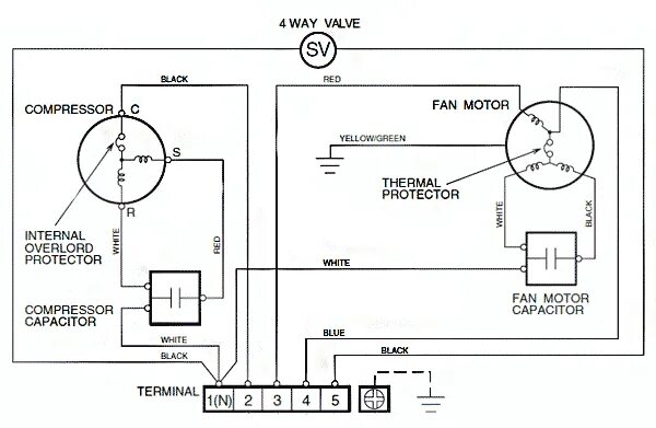 Подключение двигателя кондиционера схема Каталог запчасти для кондиционеров от интернет-магазина komlark.ru