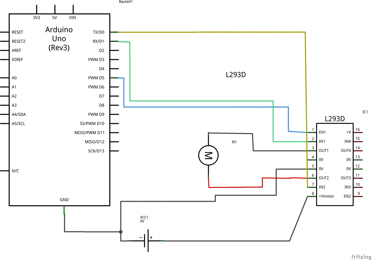 Подключение двигателя l293d 12+ L293D Motor Driver Circuit Diagram Robhosking Diagram