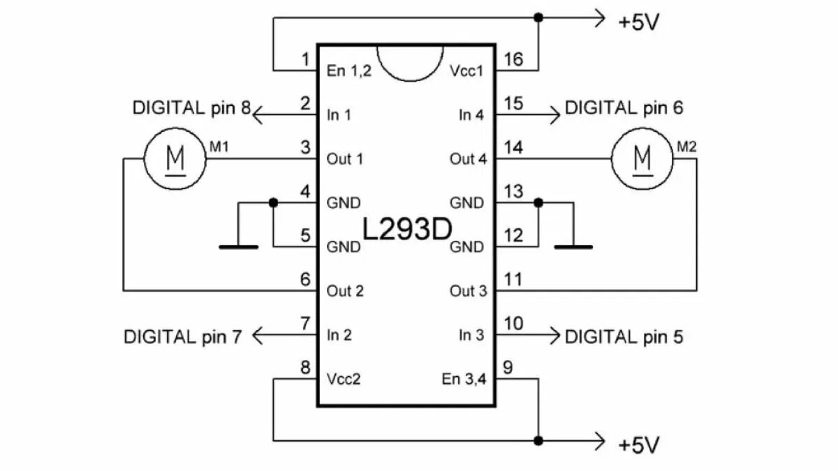 Подключение двигателя l293d "H" мост на NE555. Исправим схему "радиогубителей". Дмитрий Компанец Дзен