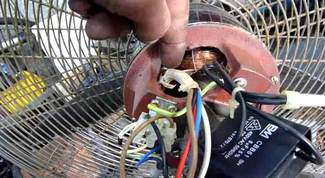 Подключение двигателя напольного вентилятора напрямую Industrial Pedistal Fan Repair - YouTube