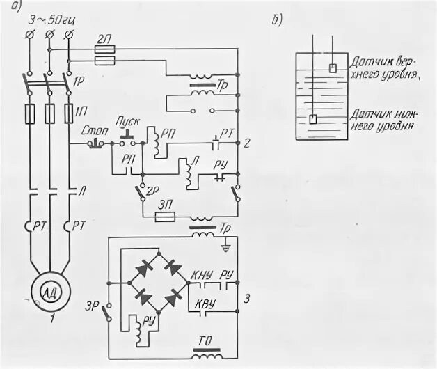 Подключение двигателя насосной станции схема Электропривод насосов