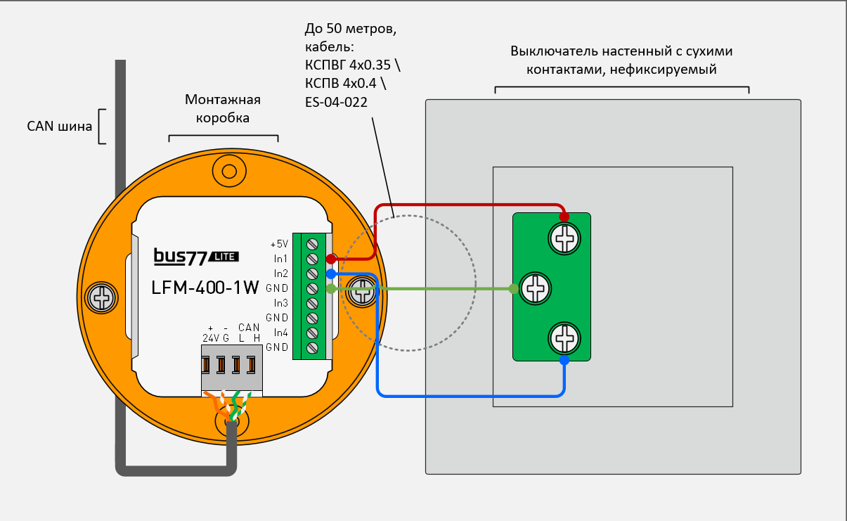 Подключение двигателя найс 400 LFM-400-1W - for iRidium developers