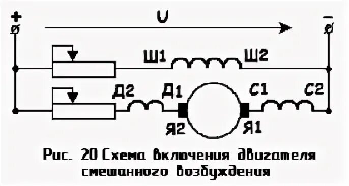 Подключение двигателя постоянного напряжения Схема подключения двигателей постоянного тока к сети