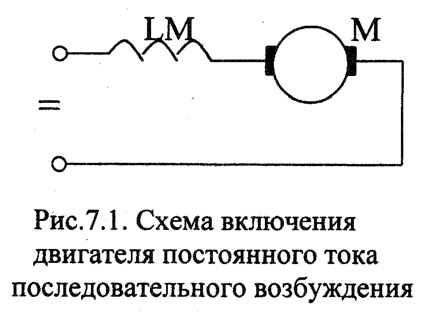 Подключение двигателя постоянного тока Глава 7. Электропривод с двигателями постоянного тока с последовательным возбужд