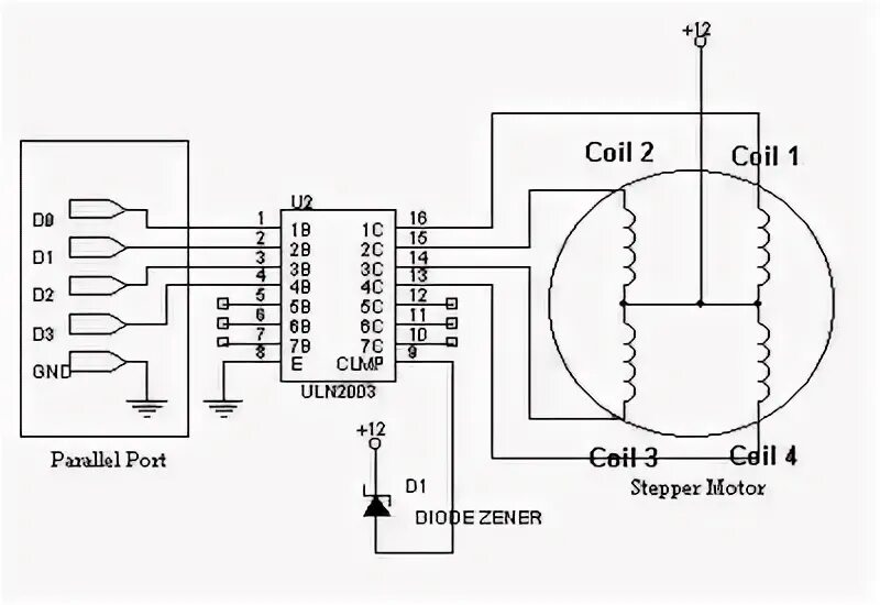 Подключение двигателя принтера Stepper motor getting very hot: wrong driver or power supply? Electronic circuit