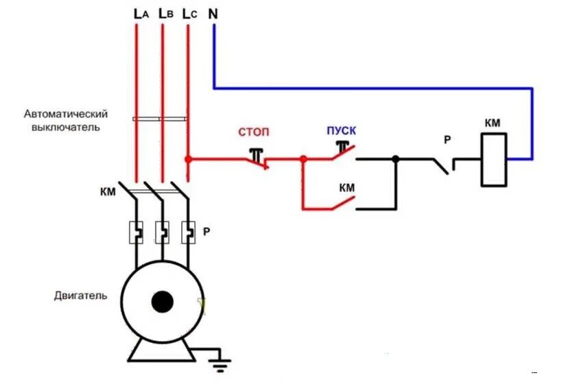 Подключение двигателя пуск стоп через пускатель Картинки ПУСК СТОП ПУСКАТЕЛЬ СХЕМА