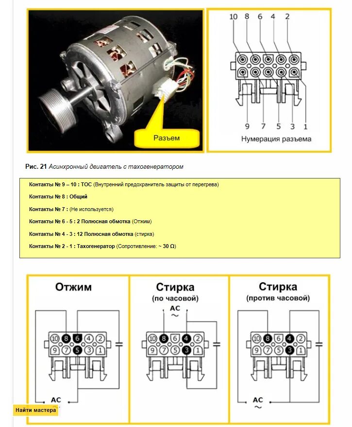 Подключение двигателя rpm cu20101 Как подключить мотор от стиралки фото - DelaDom.ru