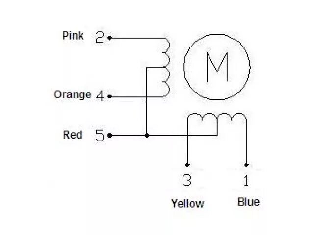 Подключение двигателя с 5 выводами Шаговый двигатель 5В, Двигатели, механика - REKSHOP.RU Радиодетали с доставкой п