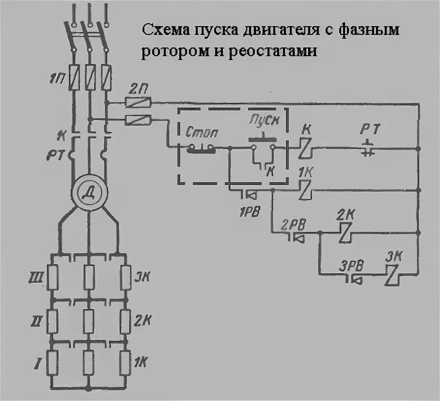 Подключение двигателя с фазным ротором Кнопочный пост: схемы и специальные устройства " Бытовая техника с точки зрения 