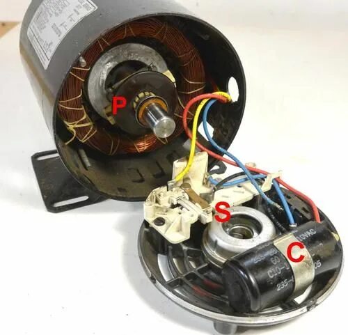 Подключение двигателя с центробежным выключателем Reversing single phase induction motors in 2022 Motor generator, Electric motor 