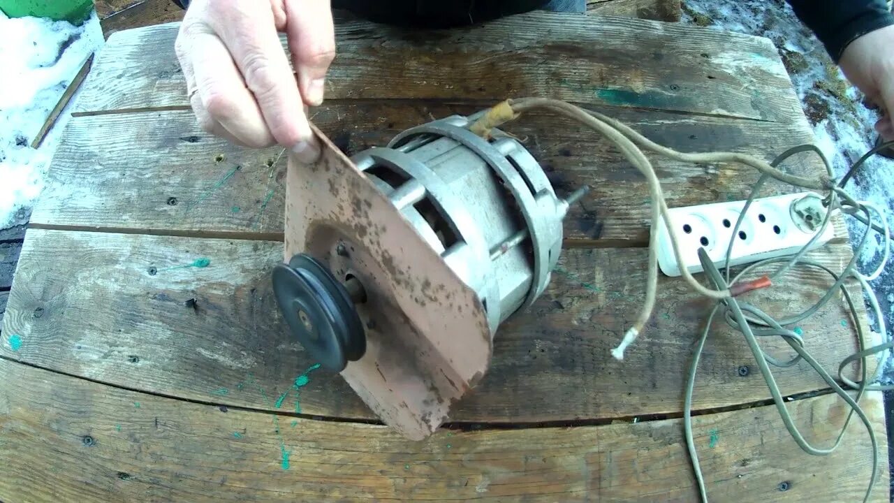 Подключение двигателя со стиральной машины Как подключить двигатель от старой стиральной машины на три выхода.