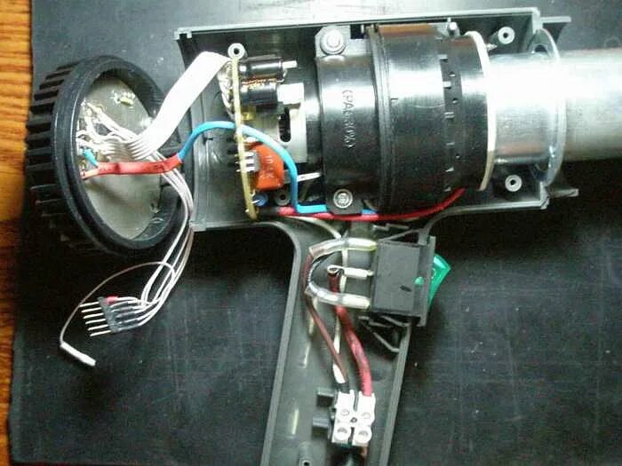Подключение двигателя в фене Доработка строительного фена - RRET