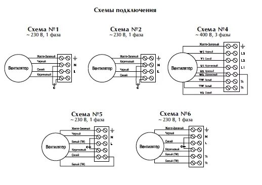 Подключение двигателя вентилятора с 4 проводами Совент.ру - Схемы подключения вентиляторов DF