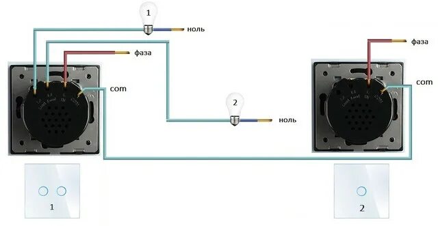 Подключение двойного сенсорного выключателя сенсорный выключатель света проходной схема подключения - фото - ЛандСис. Услуги