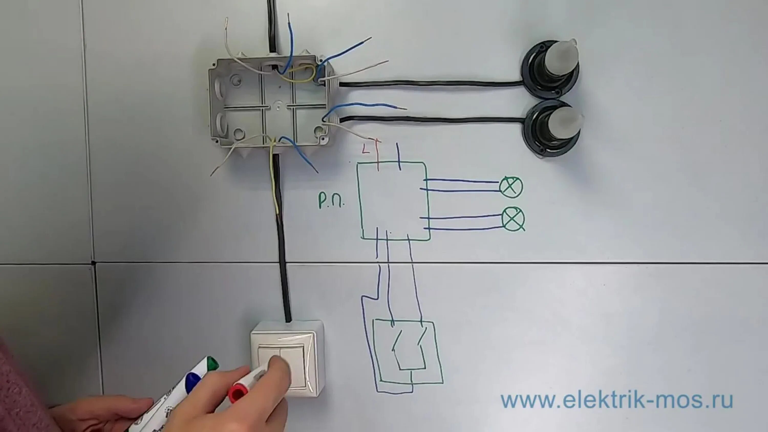 Подключение двойного выключателя двухжильным проводом Как подключить выключаю: найдено 81 картинок