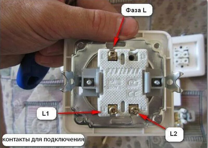 Подключение двойного выключателя с заземлением Легенда о подключении выключателя только на фазный провод. А что будет если подк