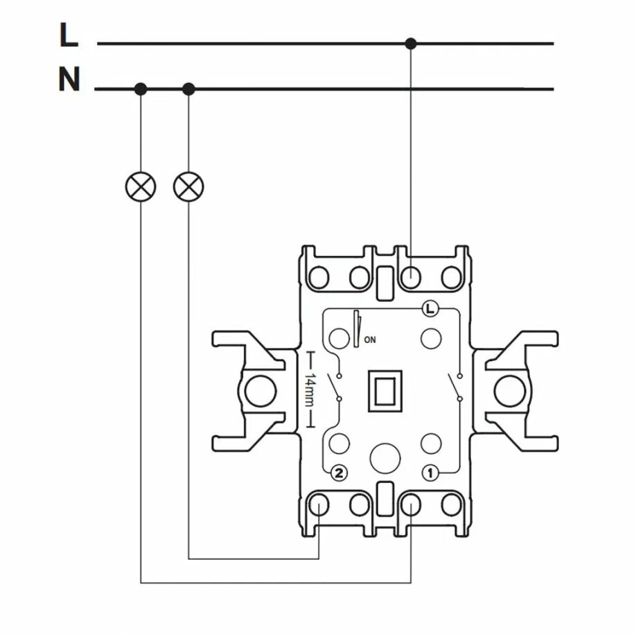 Подключение двойного выключателя schneider electric Выключатель 2-кл. Schneider Asfora EPH0300121 белый купить цена КАПРО-Киев