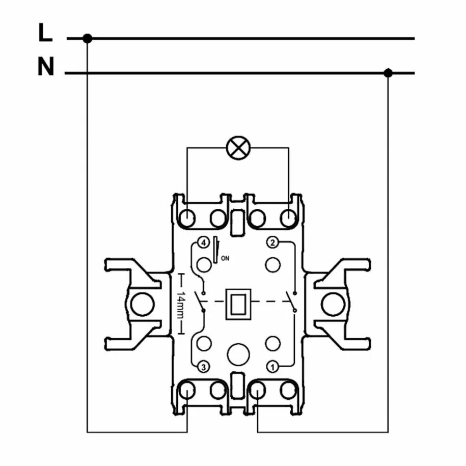 Подключение двойного выключателя schneider electric Выключатель 1-кл. 2-пол. Schneider Asfora EPH0200121 белый купить цена КАПРО-Кие