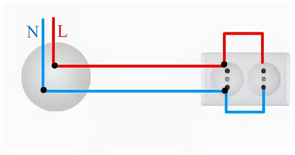 Подключение двойной силовой розетки Схемы проводки