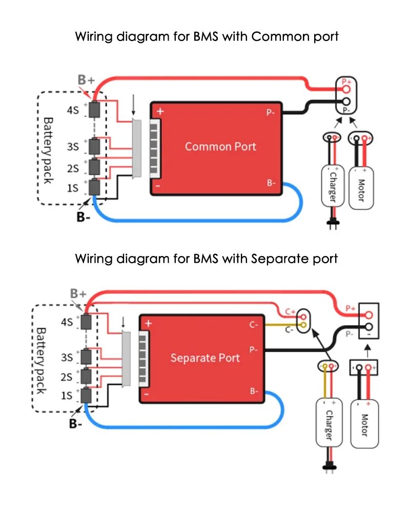 Подключение двух аккумуляторов к bms3s Deligreen 10S 36V 20A 30A 40A 50A 60A PCM/PCB/BMS для литиевого аккумулятора 3,7