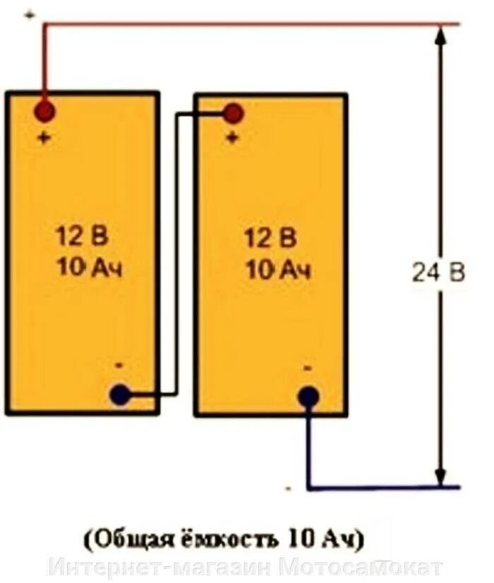Подключение двух аккумуляторов на 12 Последовательная цепь аккумуляторов