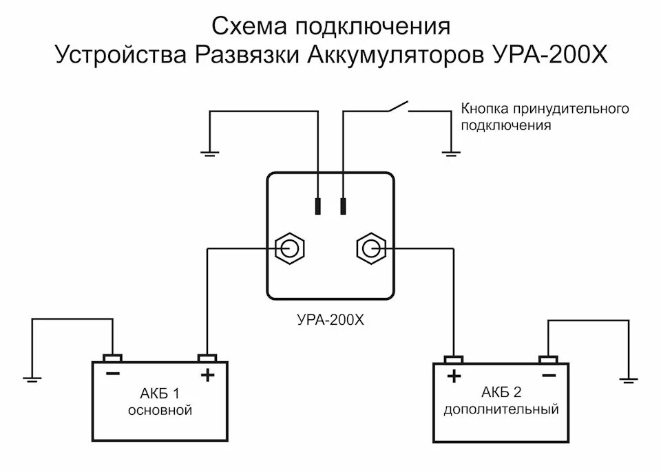 Подключение двух аккумуляторов схема Устройство развязки аккумуляторов - DRIVE2