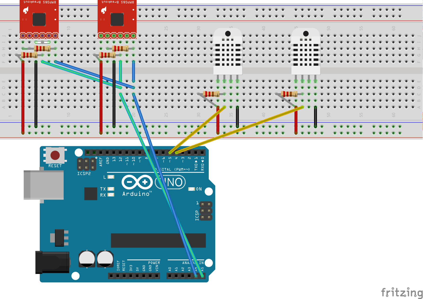 Подключение двух arduino arduino uno - Second I2C address not accepted - Arduino Stack Exchange