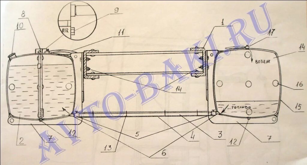 Подключение двух баков Подключение топливных баков ООО "АвтоБаки"