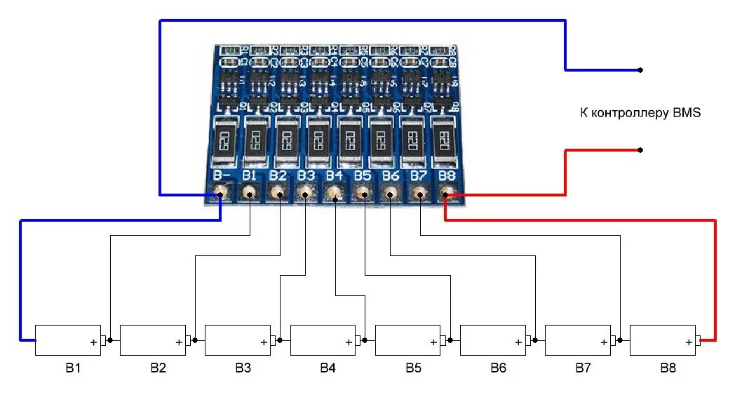 Подключение двух балансиров BMS-плата - что это такое, зачем нужен балансир для li-ion аккумуляторов, схема 