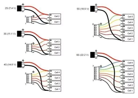 Подключение двух балансиров Lipo wiring diagram Lipo, Precision agriculture, Diagram